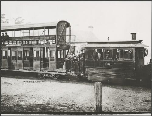 Steam Motor No. 34, built by Baldwin's of Philadelphia in 1882, on the Woollahra line, Sydney, ca. 1890 [picture]