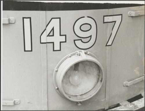 Number and light on tram No. 1497, Sydney, ca. 1976 [picture]
