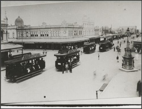 Steam trams in Rockhampton, Queensland, ca. 1910, 2 [picture]