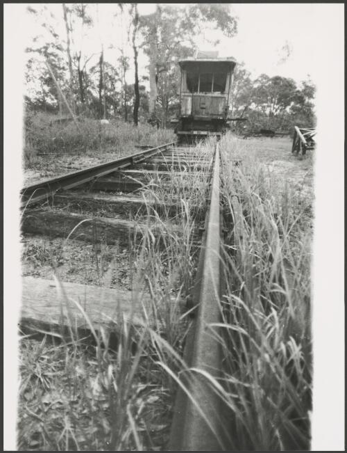 Tram awaiting restoration, Brisbane Tramway Museum, Queensland, ca. 1976, 4 [picture]