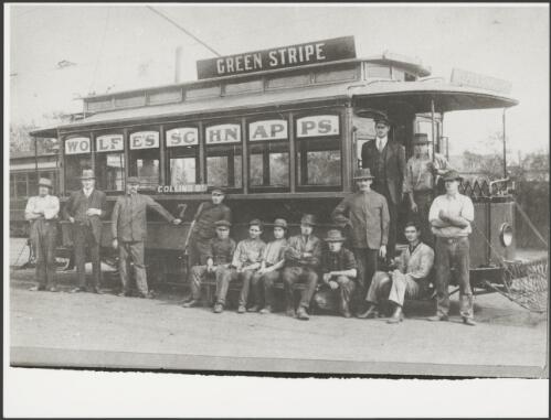 Electric tram on the Collins Street route in Kalgoorlie, Western Australia, ca. 1902 [picture]