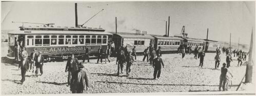 Miners' special, the most important tram of the day, Kalgoorlie, Western Australia, ca. 1910 [picture]