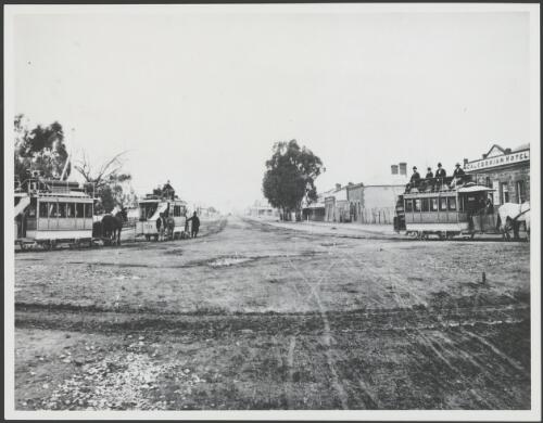 The loop at the O'Connell Street terminus, Adelaide, 1879 [picture]