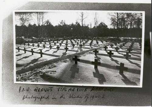 Graves at Stalag VIIIB, Poland, ca. 1941 [picture] / Gerald Carroll