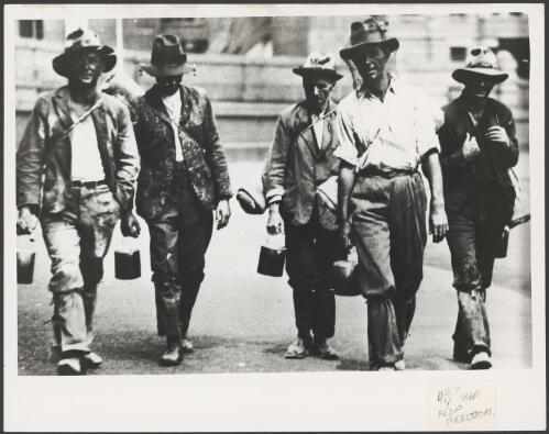 Five men looking for work in the Great Depression, ca. 1930 [picture]