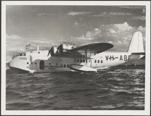 Qantas S23 C class flying boat used on the Australia to Singapore route, Queensland, ca. 1938 [picture]