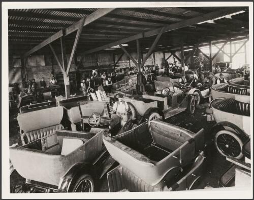 Interior view of the Holden and Frost motor body works, Adelaide, ca. 1925, 1 [picture]