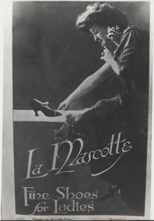 Advertisement for La Mascotte shoes for women, 1920 [picture]