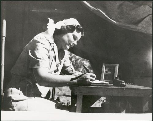 Private Fay Steele, Australian Army Nursing Service, writes to her boyfriend in the army, Northern Territory, 1943 [picture]