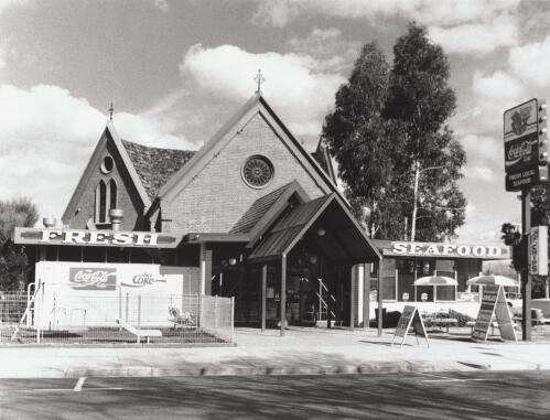 Fresh seafood restaurant (formerly St Andrew's Church), Bairnsdale, 1994 [picture] / John Werrett
