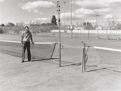 Bairnsdale Tennis Club curator and life member Ken Smith. 1994 [picture] / John Werrett
