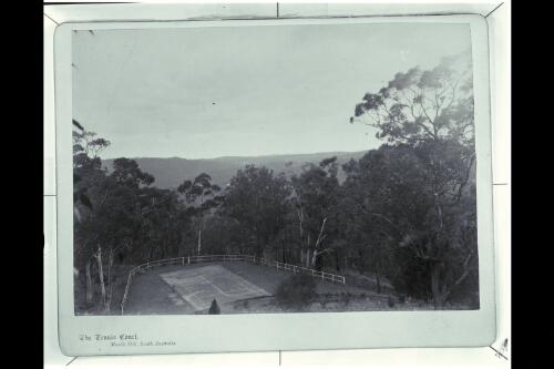 The tennis court, Marble Hill, South Australia [picture] / McGann