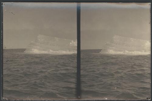 [A large iceberg near the coastline, Australasian Antarctic Expedition, 1911-1914] [picture]