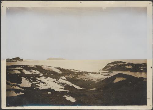 Bird's eye view, Cape Royds to Cape Barne across the Bay, [British Antarctic Expedition, 1907-1909] [picture]