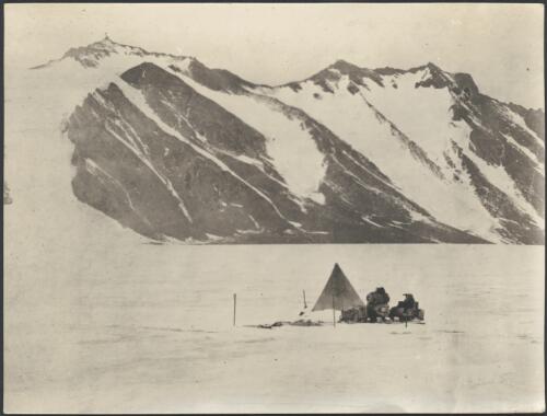 Ferrar Glacier valley. Tent of western party, [British Antarctic Expedition, 1907-1909] [picture]