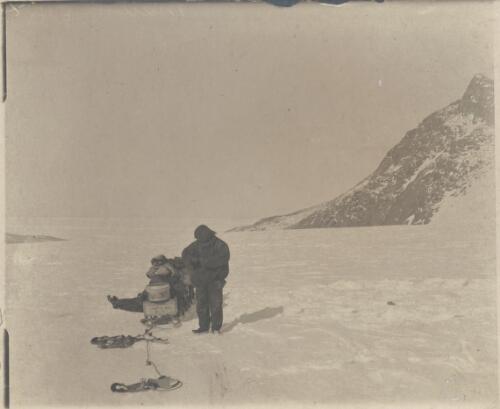 Looking SE down Backstairs Glacier with Mt Crummer to right, [British Antarctic Expedition, 1907-1909] [picture]