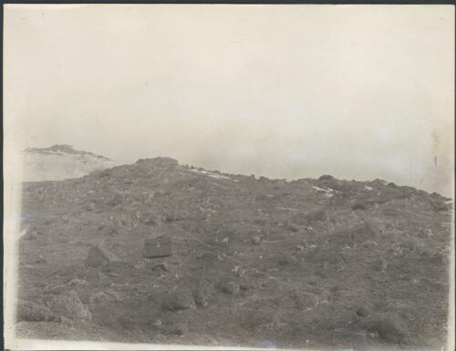 [Patches of snow on a hillside, Macquarie Island, Australasian Antarctic Expedition, 1911-1914] [picture]