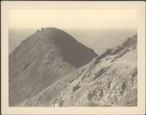 [View of the mountainous landscape, Macquarie Island, Australasian Antarctic Expedition, 1911-1914, 2] [picture] Correll