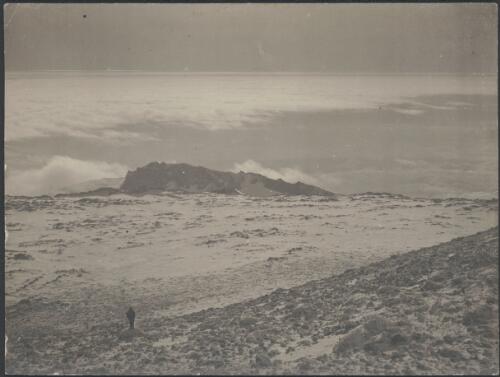 [The old crater of Erebus, with an older crater in the background, British Antarctic Expedition, 1907-1909] [picture]