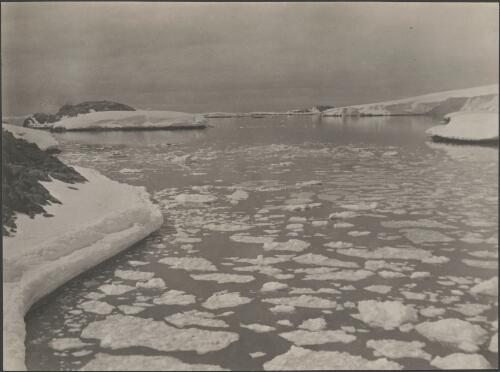 [Floating bank-ice in an inlet] [picture] / Charles Francis Laseron