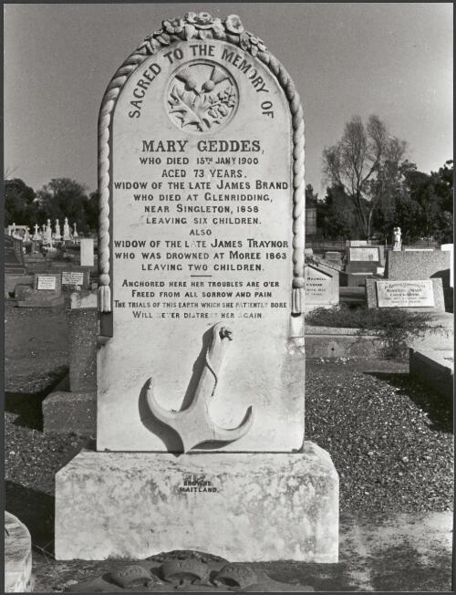 Grave of Mary Geddes Brand, first shopkeeper in Moree [picture] / Fiona Brand