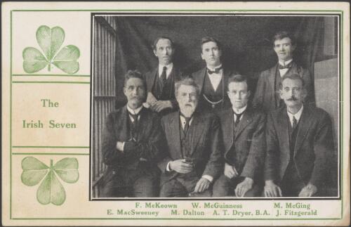 Irish Brotherhood internees known as the Irish Seven, in Darlinghurst Gaol, Sydney, 1918