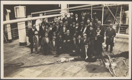 Presentation onboard ship to Reverend Tuomey, Sydney, approximately 1930 / Albert Dryer
