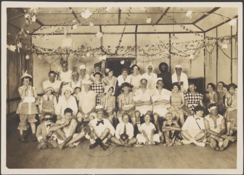 Group portrait of the cast of a performance, Sydney, approximately 1940 / Albert Dryer