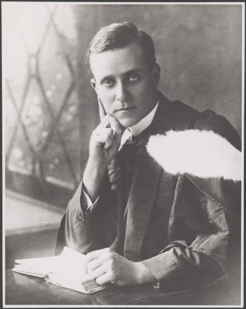 Portrait of Albert Dryer wearing his academic robes, Sydney, 1914