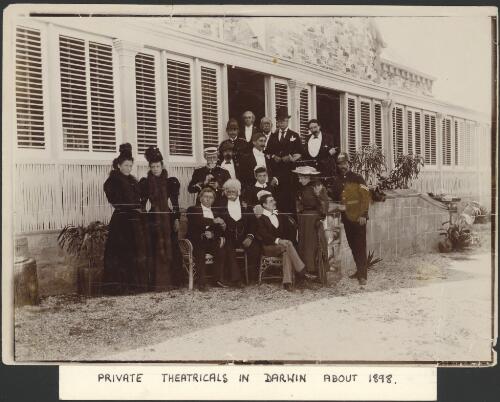 [Private theatricals in Darwin about 1898] [picture]