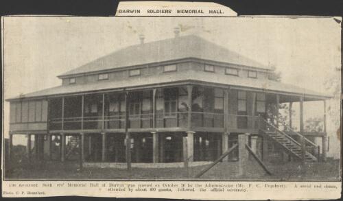 Darwin Soldiers' Memorial Hall [picture]