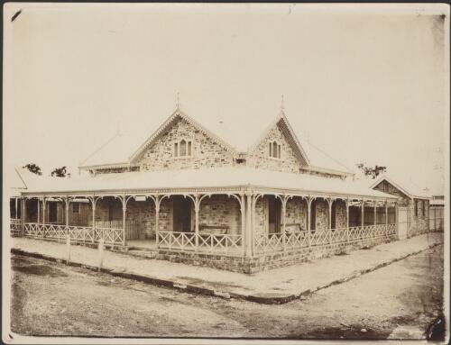 New Police Station, turned into Government Offices, January 1878. Photographed December 1875 [picture]