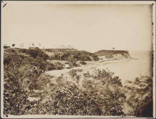 Residence and Fort Hill taken from cricket ground, June 1879 [picture]