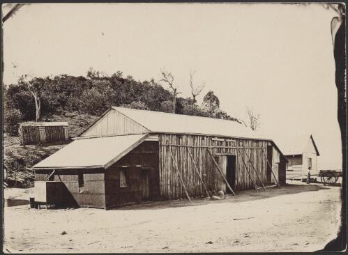 Present site, workers house opposite doctor's residence, ca. 1889 [picture]