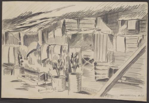 [Building, Changi, 1945] [picture] / [J.N.D. Harrison]