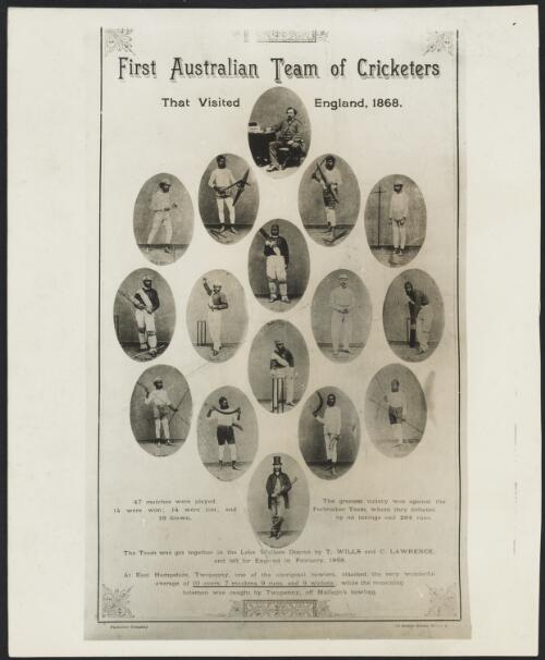 First Australian team of cricketers that visited England in 1868 [picture]