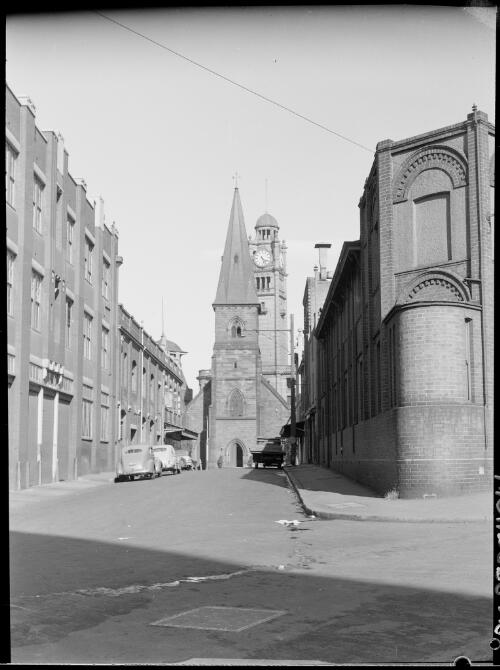 Christ Church St. Laurence Anglican Church, George Street, Sydney, ca. 1945, 1 [picture] / E.W. Searle