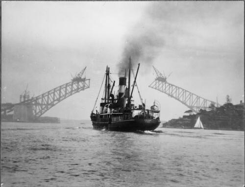 Cargo vessel Cobargo, Sydney Harbour, 1931 [picture] / E.W. Searle