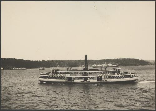 Ferry Kirawa, Sydney Harbour, ca. 1930 [picture] / E.W. Searle