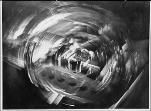 Experimental rotation of negative, Quadrangle, University of Sydney, Camperdown, Sydney, ca. 1935 [picture] / E.W. Searle