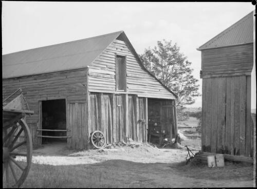 Barn, Burragorang Road, Nattai, New South Wales, ca. 1945, 1 [picture] / E.W. Searle
