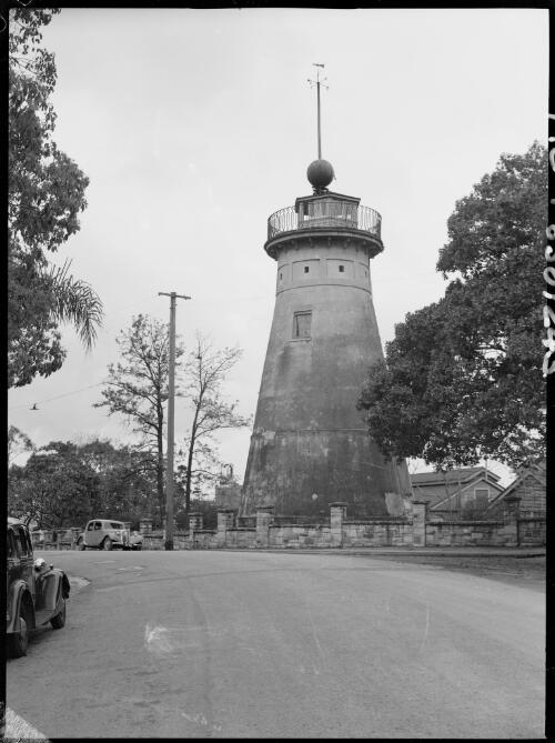 Old Observatory Tower, Wickham Terrace, Brisbane Queensland, ca. 1949 [picture] / E.W. Searle