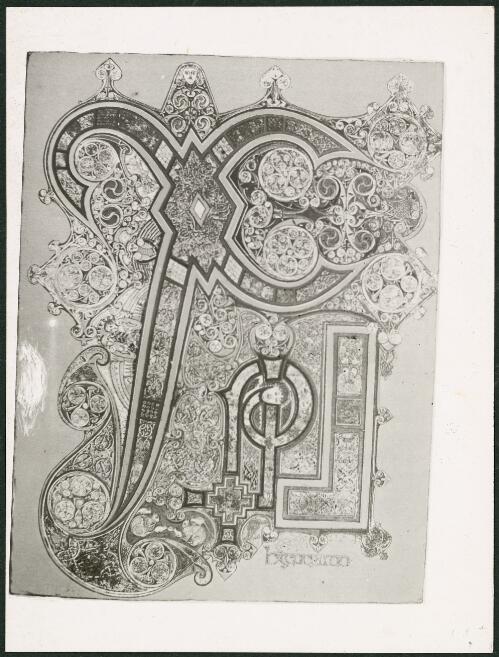 Illuminated letter from the Book of Kells [picture]