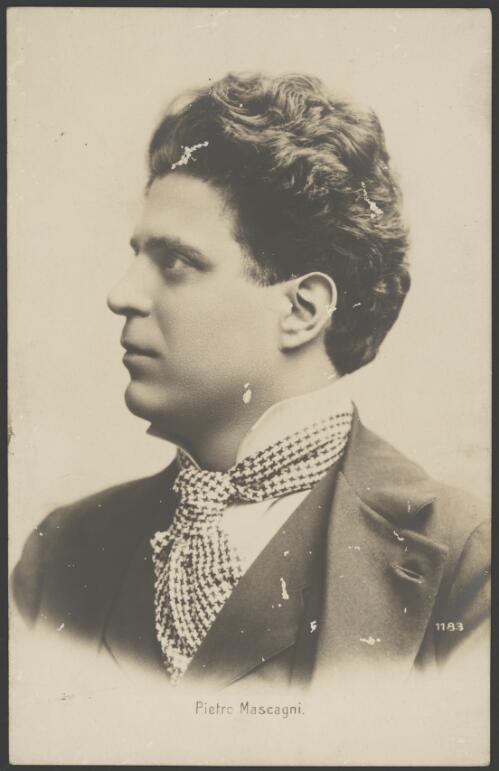 Portrait of Pietro Mascagni, ca. 1900 [picture]