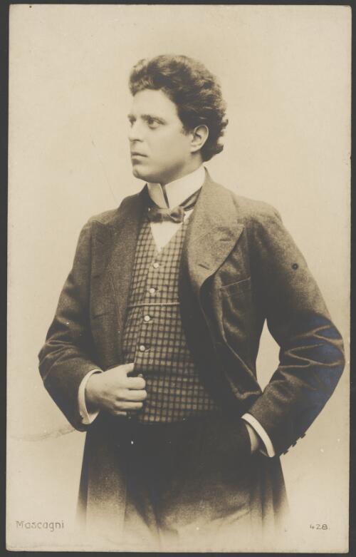 Portrait of Mascagni, ca. 1895 [picture]