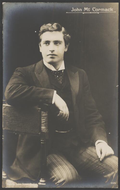 Portrait of Irish tenor John McCormack, ca. 1905 [picture]