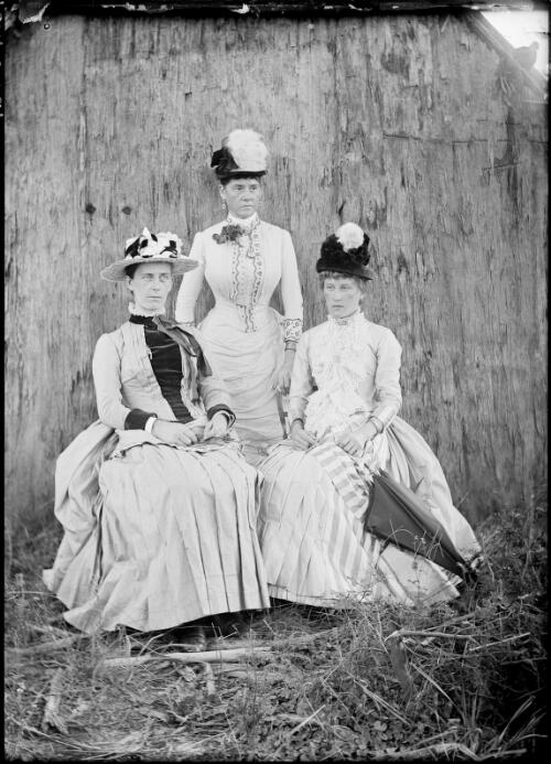 Group of three women, Gippsland, Australia, ca. 1900 [picture] / E.W. Searle