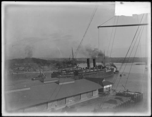 Passenger ship leaving Woolloomooloo, Sydney Harbour, ca. 1910 [picture]