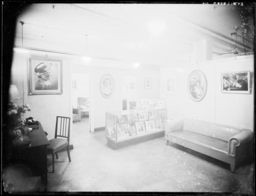 Front room of E.W. Searle's photographic studio, Grace Brothers Store, Grose Street, Broadway, Sydney, ca. 1948, 1 [picture] / E.W. Searle