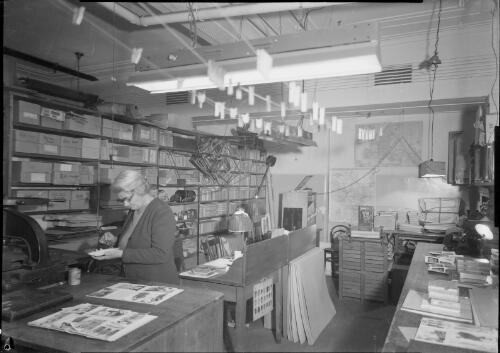 Processing area of E.W. Searle's photographic studio, Grace Brothers Store, Grose Street, Broadway, Sydney, ca. 1948, 3 [picture] / E.W. Searle